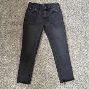 GAP Black Denim Skinny Best Girlfriend Jeans Size 24